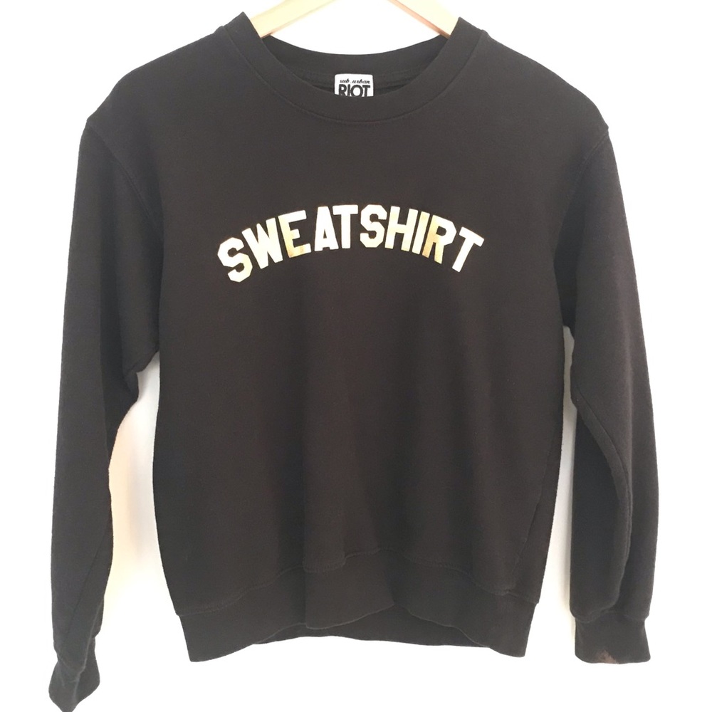Sub-Urban Riot Metallic Graphic Sweatshirt - Picture 2 of 7